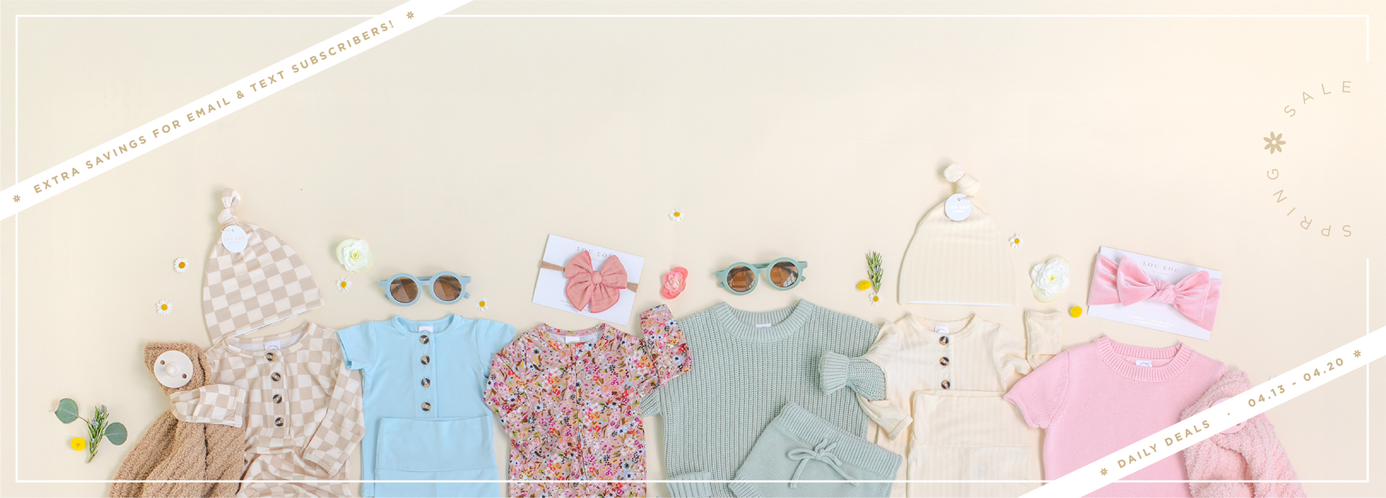 Extra Savings for emails & text subscribers daily deals 4.13 - 4.20