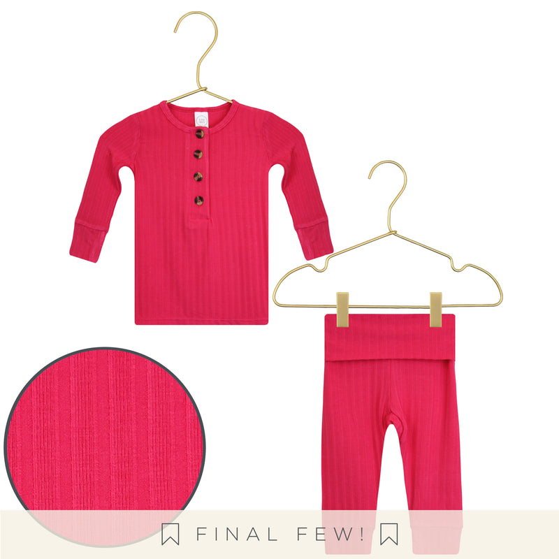 Barbie Ribbed Top + Bottoms