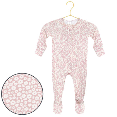 Flora Zipper Footies