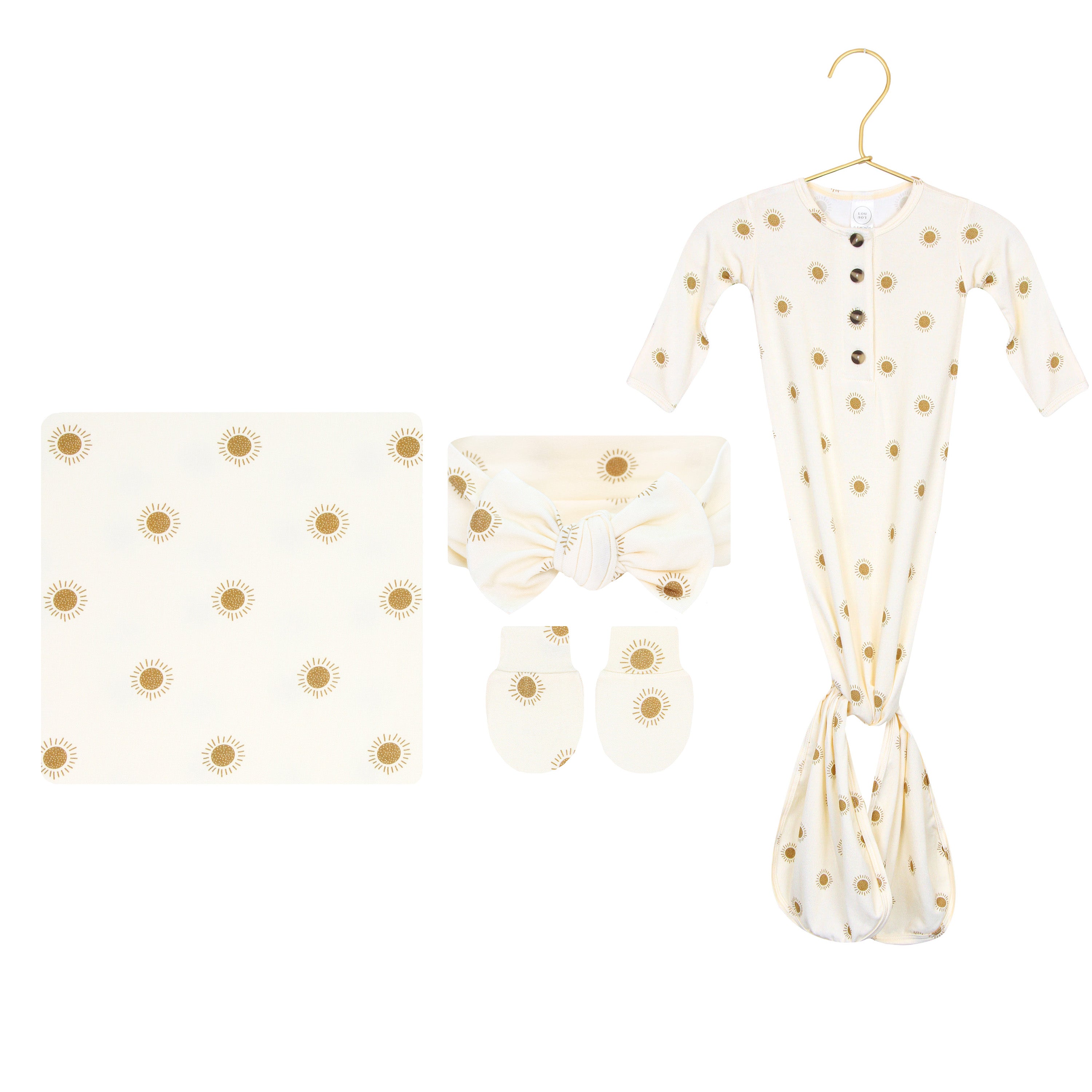 Frankie Newborn Headband Bundle (Gown)