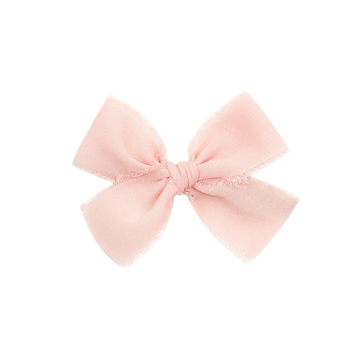 Women\'s Handmade Light Pink Chiffon Bow Hair Barrette Clip Classic Style Big Satin Hair Bow: Handmade Women main image 2