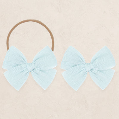 Chiffon Bow - French Blue