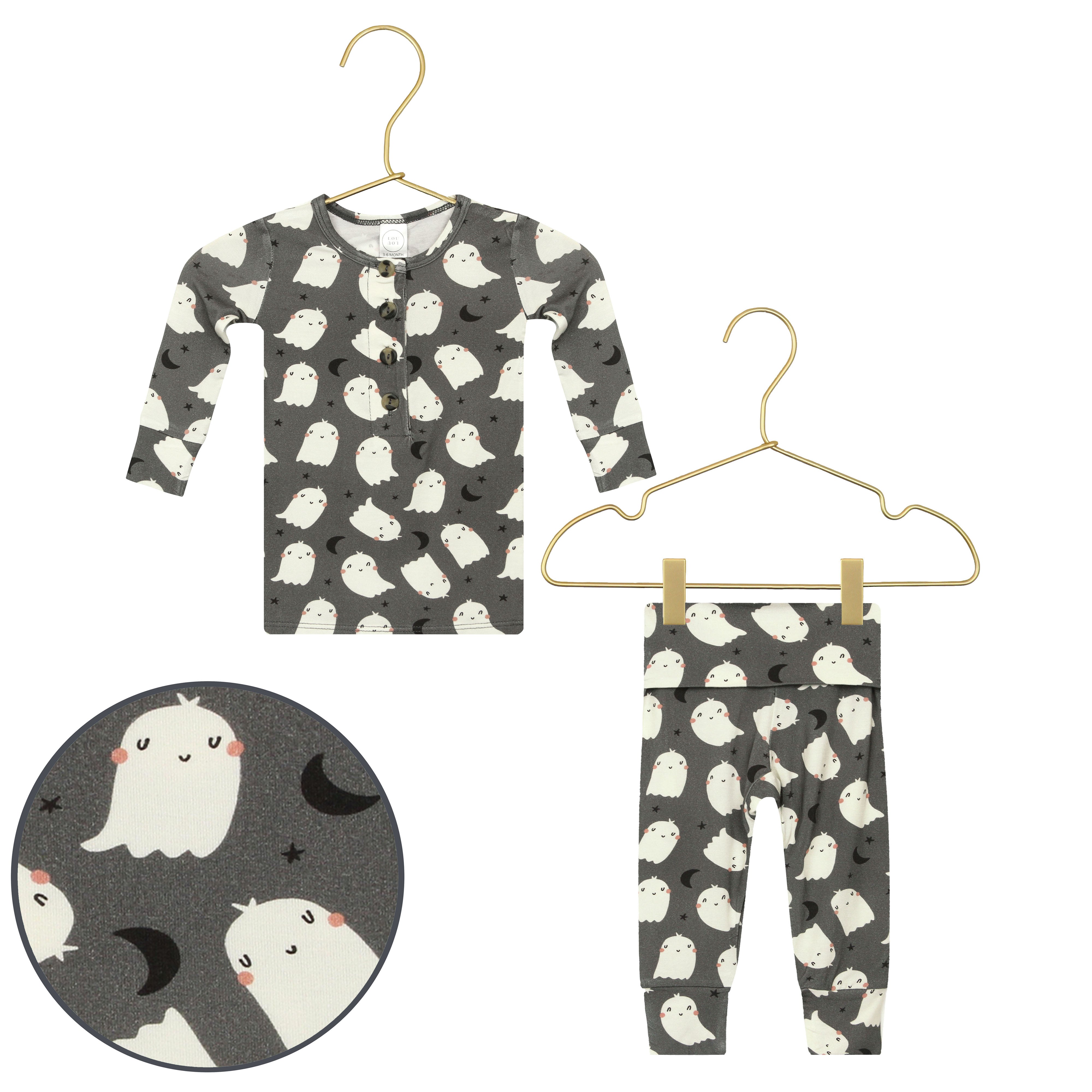 Happy Ghost Top + Bottoms