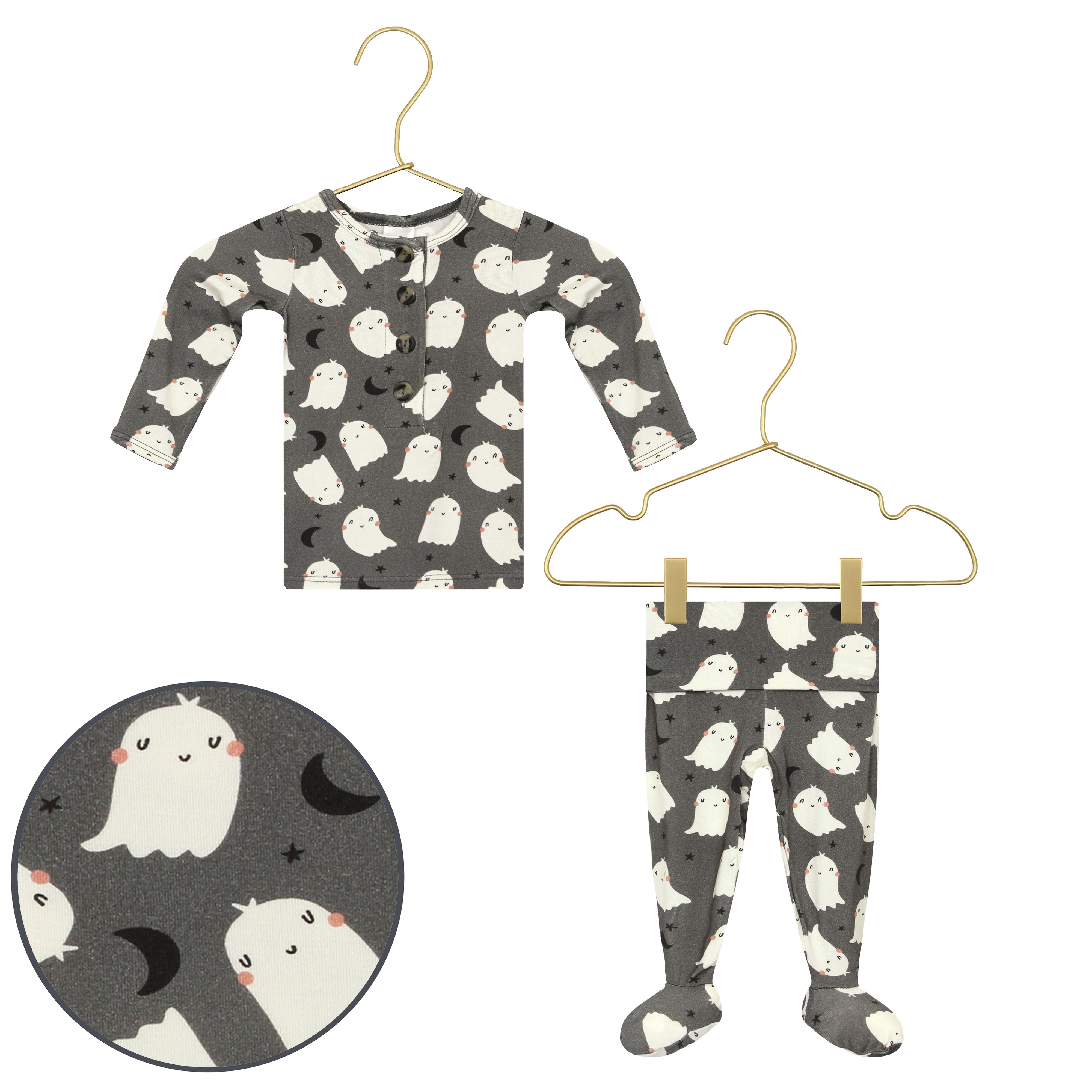 Happy Ghost Top + Bottoms