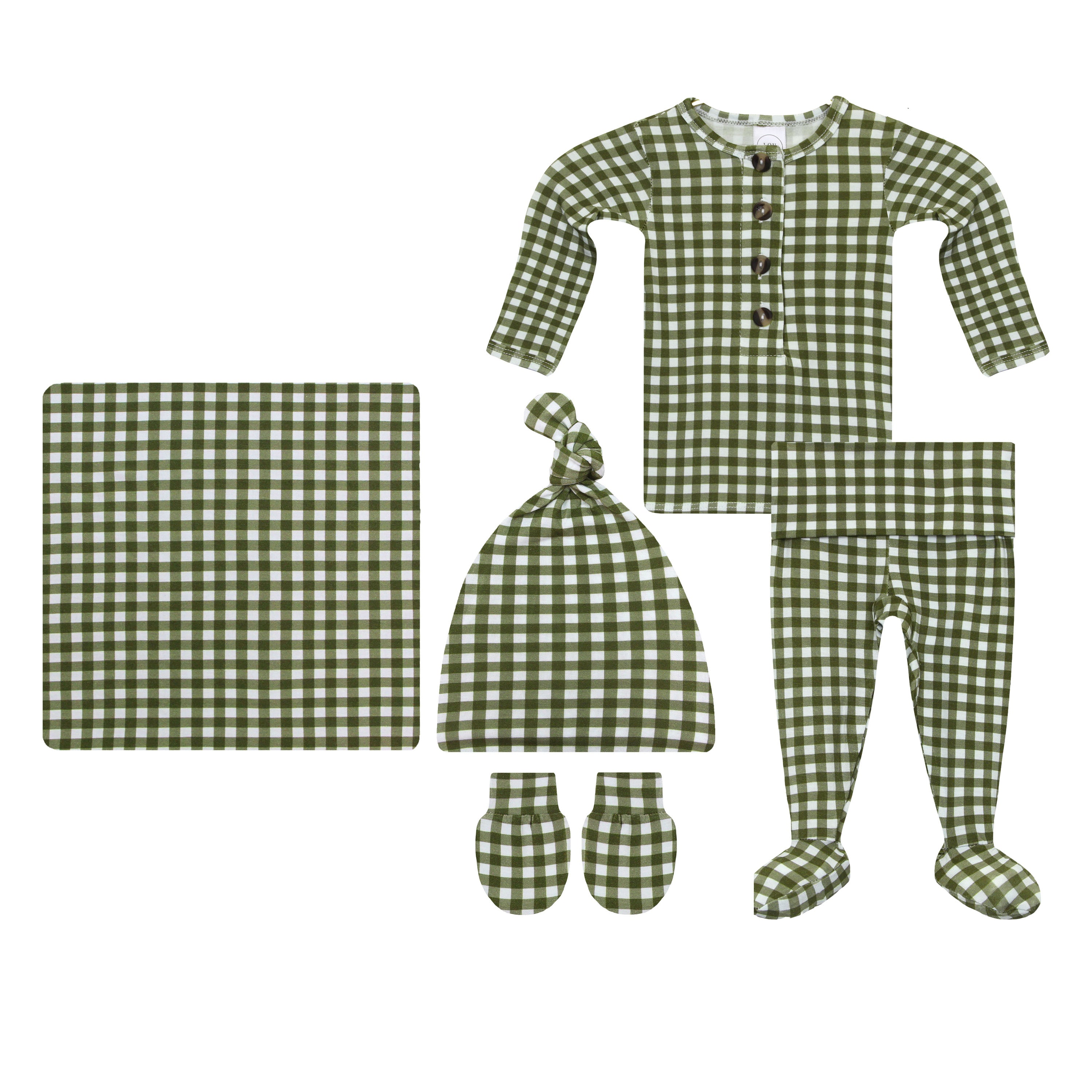 Forrest Newborn Hat Bundle (Top + Bottom)