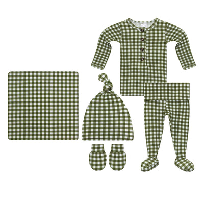 Forrest Newborn Hat Bundle (Top + Bottom)