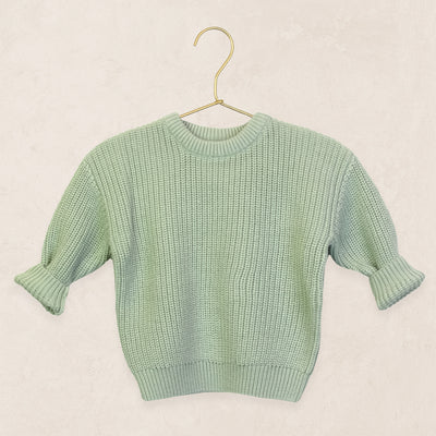 Knit Chunky Sweater - Sage