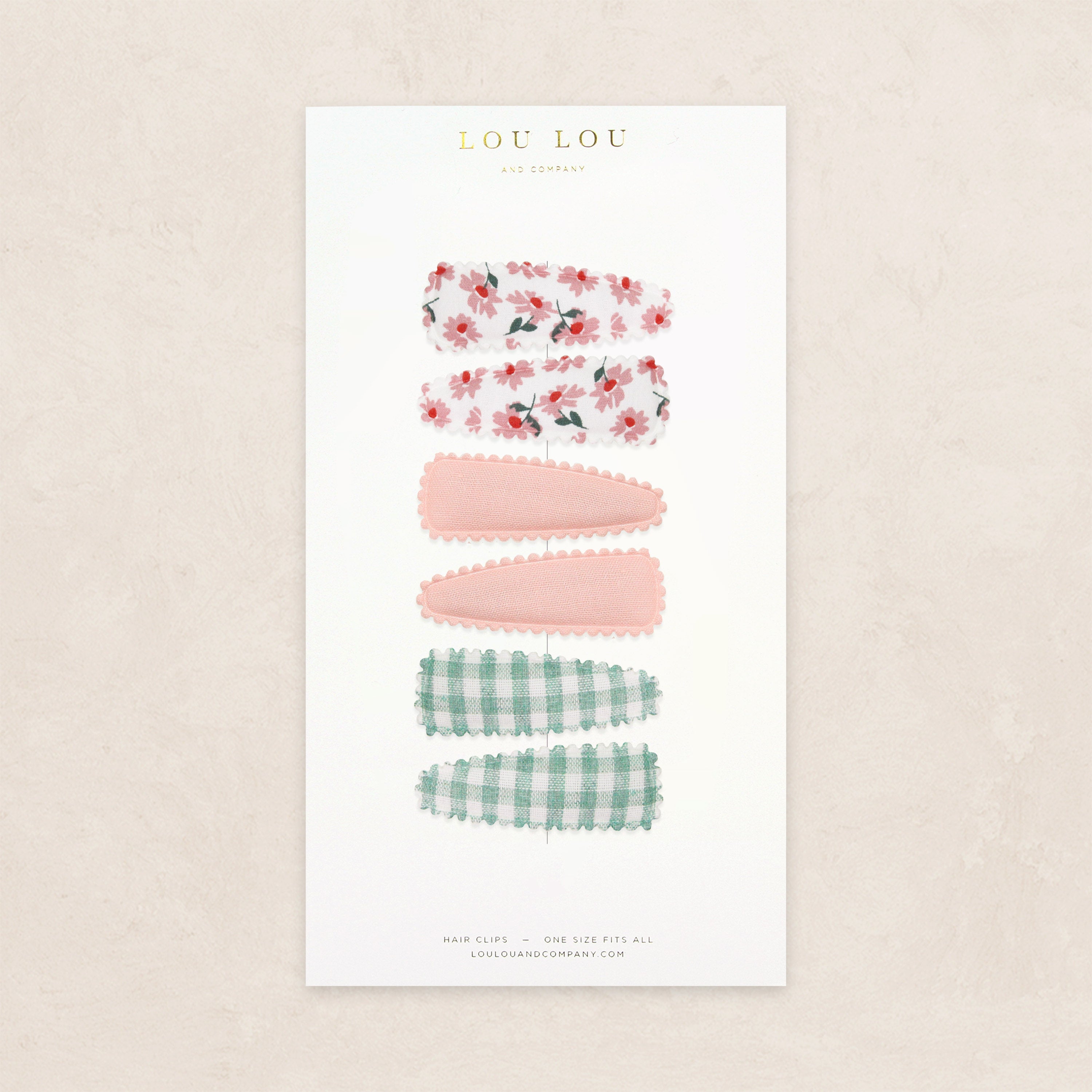 Scallop Snap Pack - Poppy Gingham