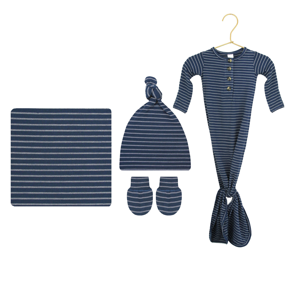 Hank Newborn Hat Bundle + Knotted Gown
