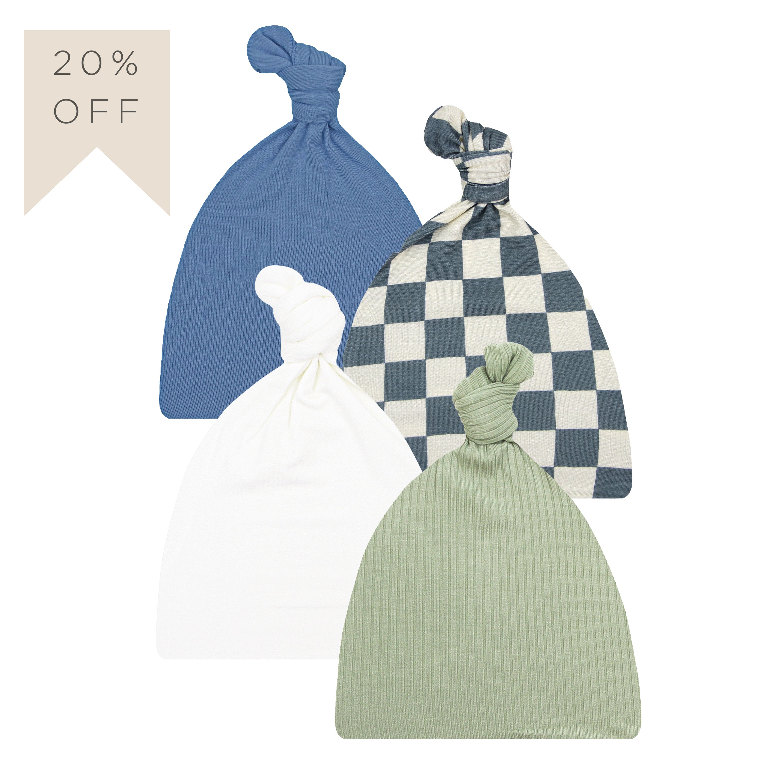 Top Knot Hat 4 Pack - Dean