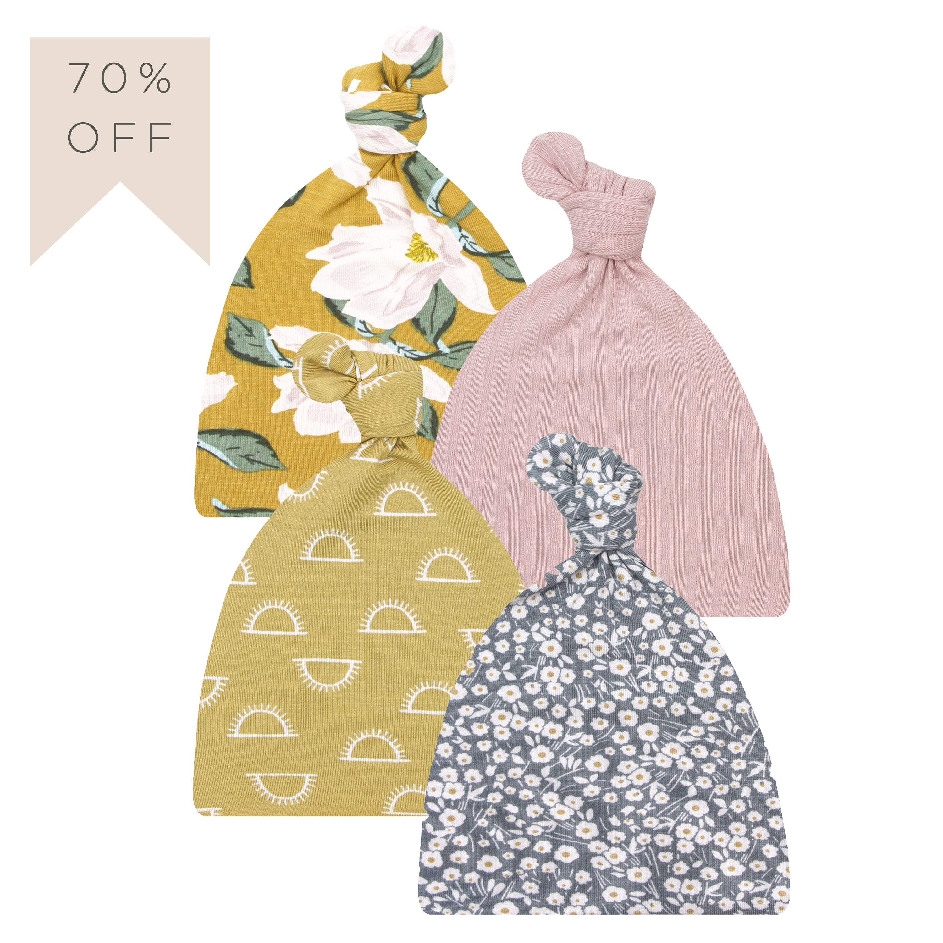 Top Knot Hat 4 Pack - Etta