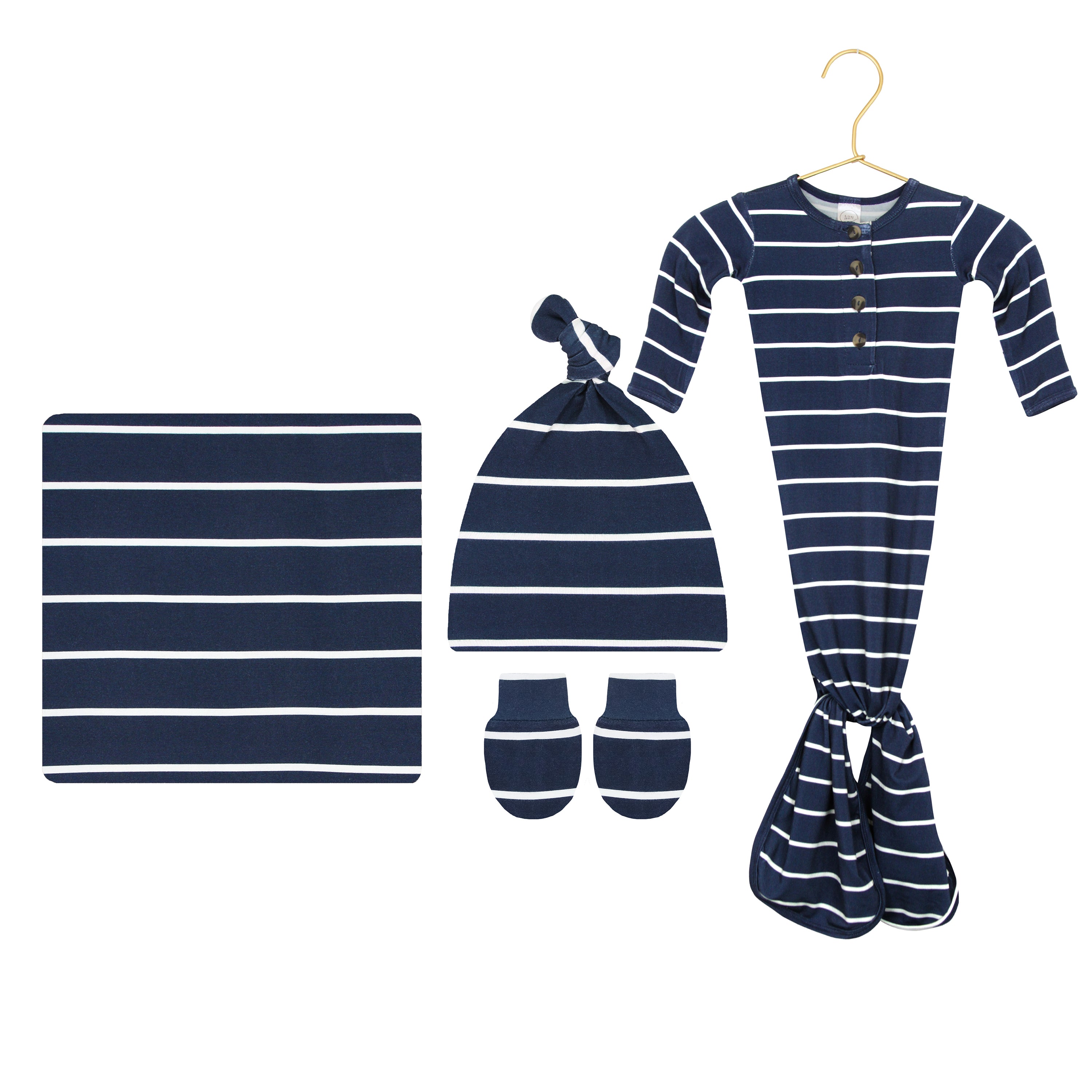Hayes Newborn Hat Bundle + Knotted Gown