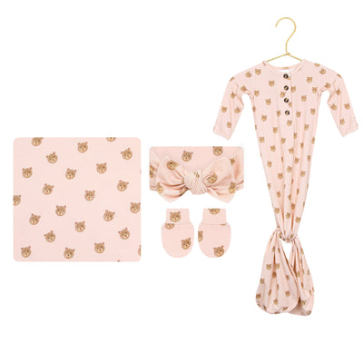 Honey Newborn Headband Bundle + Knotted Gown
