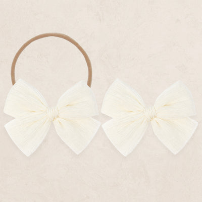 Chiffon Bow - Ivory