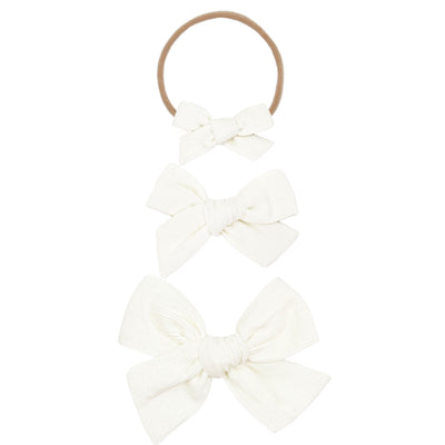 Classic Bow - Ivory Corduroy