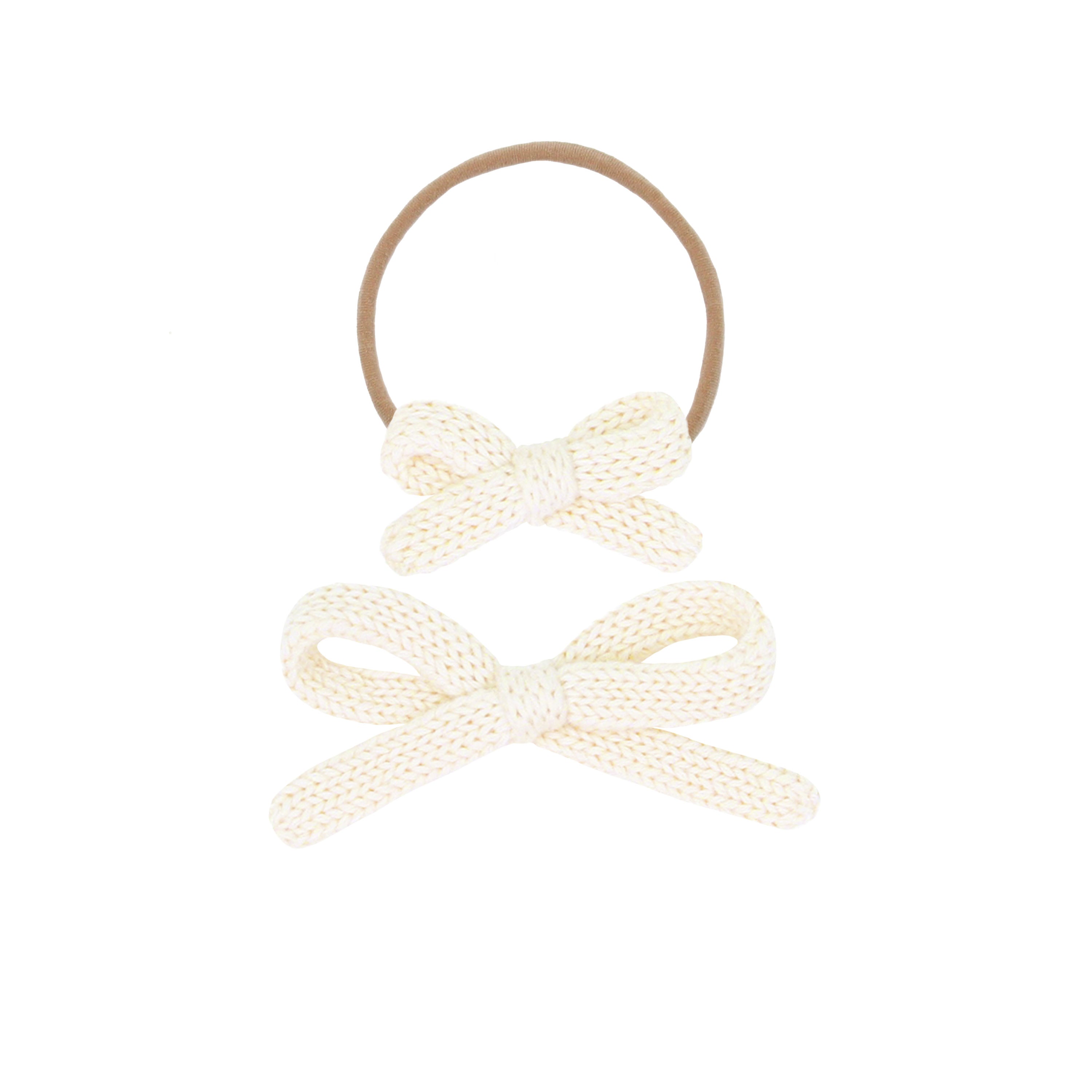Sweater Bow - Ivory Knit