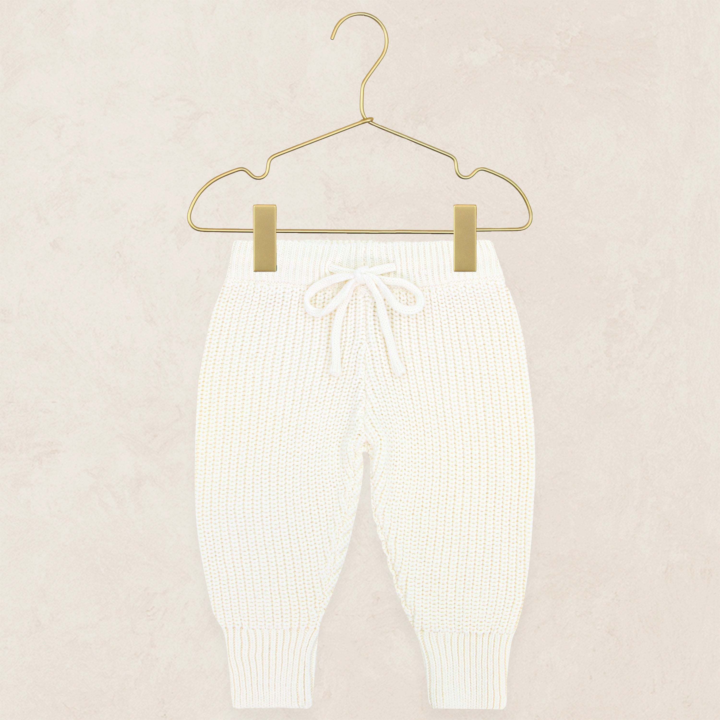 Knit Jogger Pants - Ivory