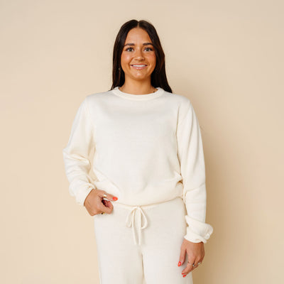 Knit Women's Sweater - Ivory