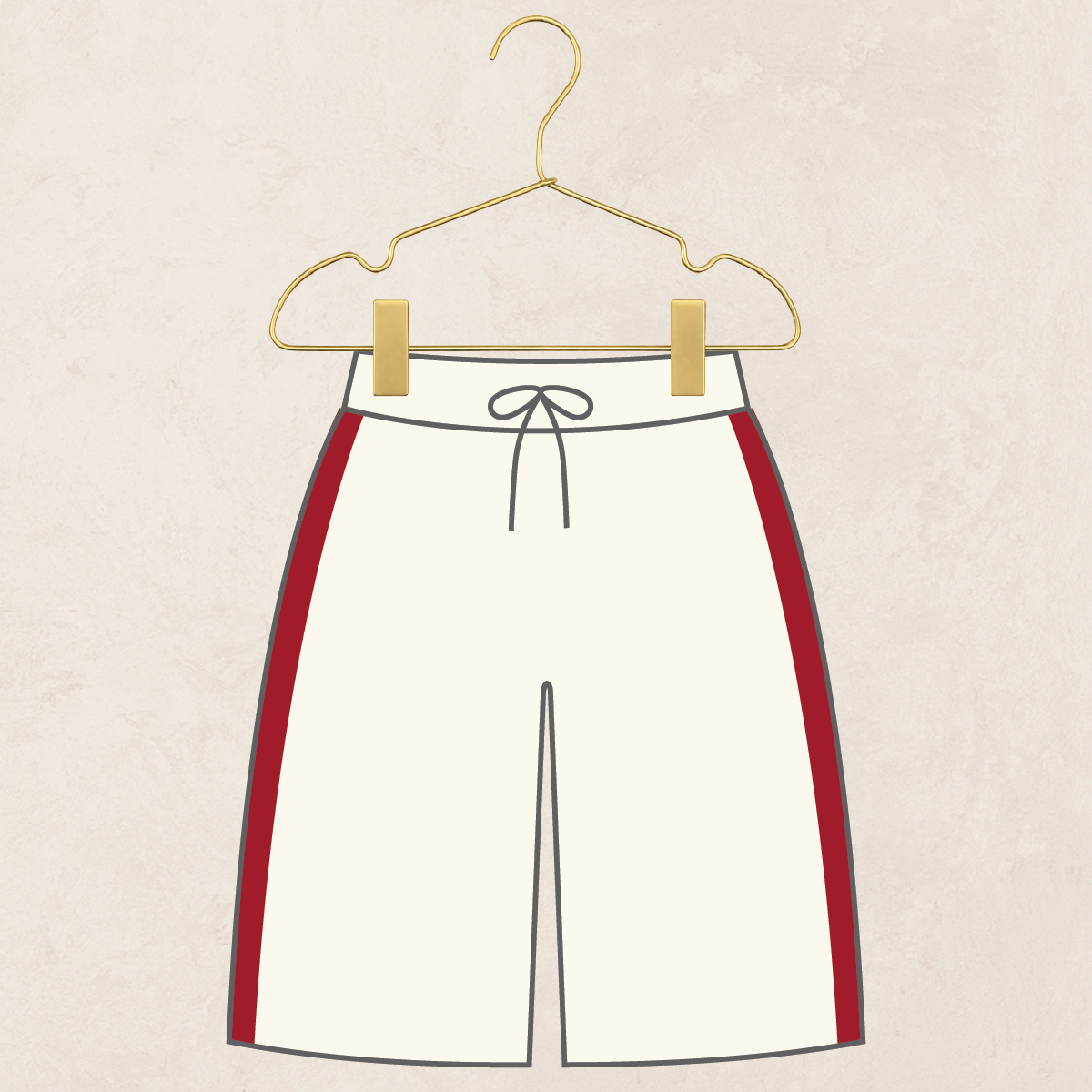 Pre-Order: Knit Chunky Wide Leg Pant - Red Racer Stripe