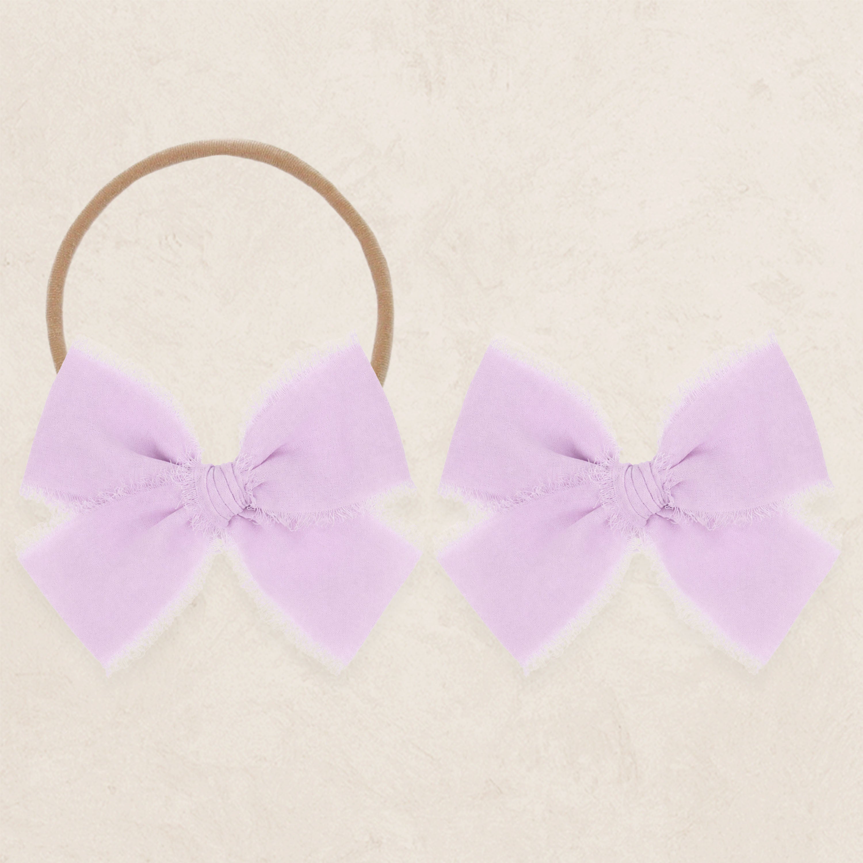 Chiffon Bow - Lavender