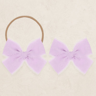 Chiffon Bow - Lavender