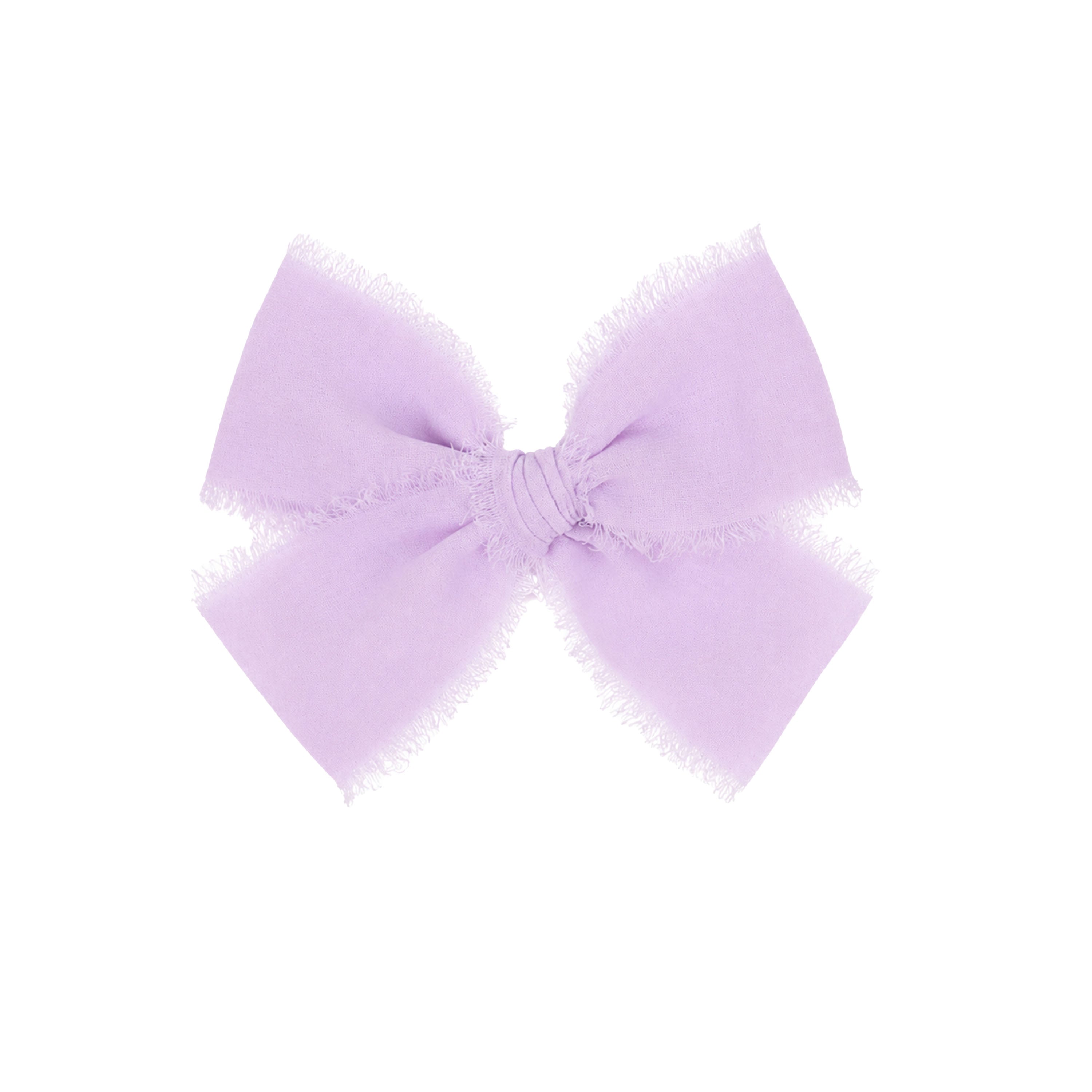Chiffon Bow - Lavender Clip