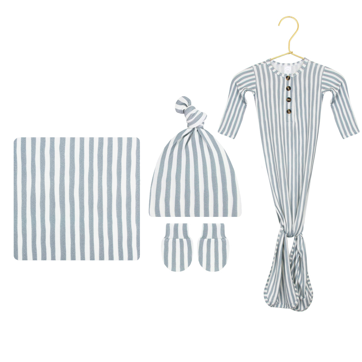 Tatum Newborn Hat Bundle + Knotted Gown