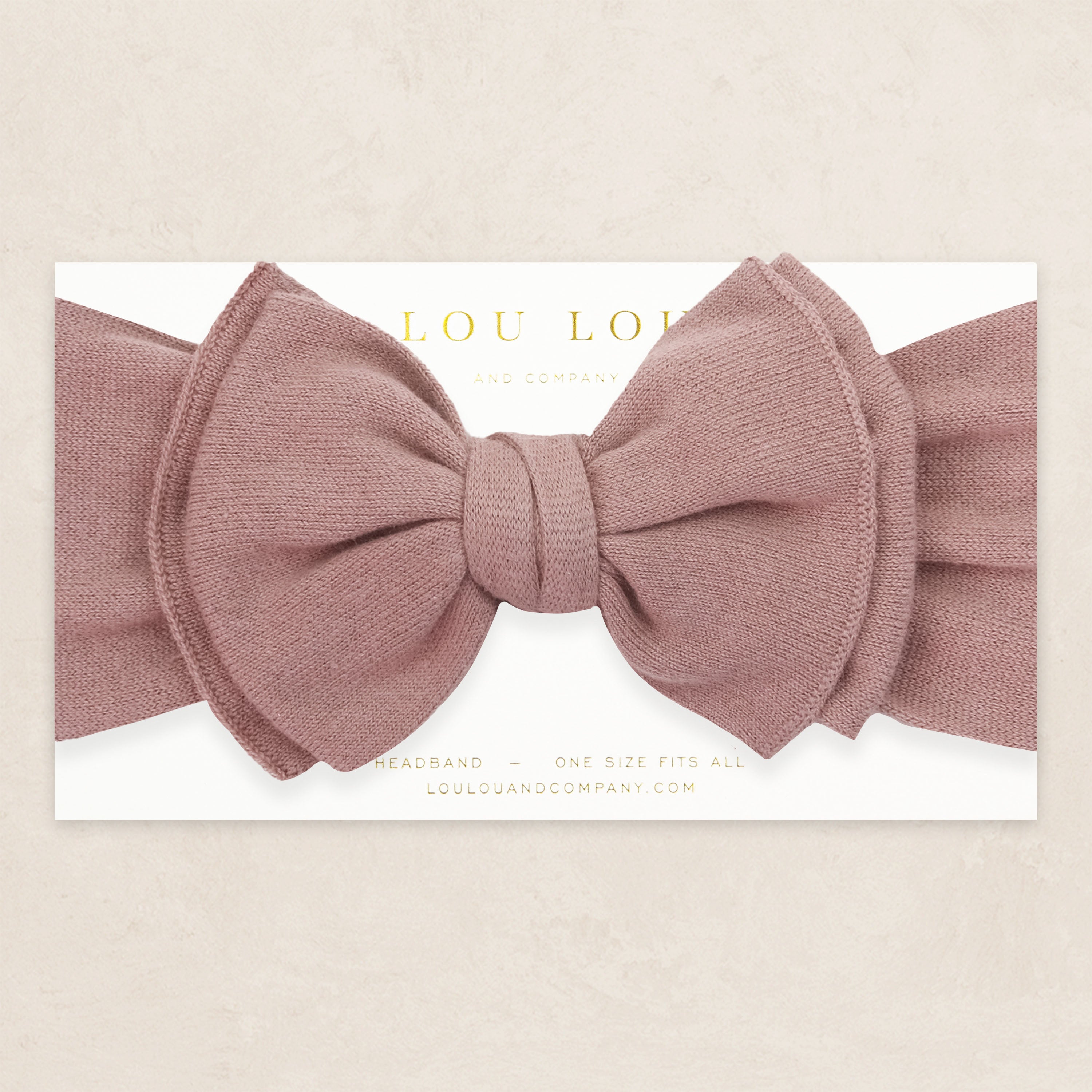 Knit Headband - Mauve