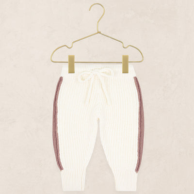 Knit Jogger Pant - Mauve Racer Stripe