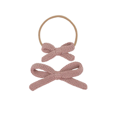 Sweater Bow - Mauve Knit