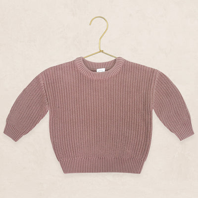Knit Chunky Sweater - Mauve