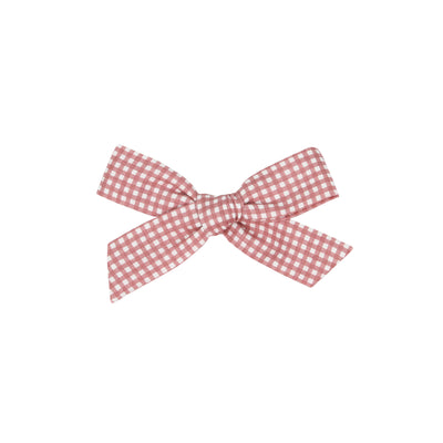 Classic Bow - Berry Gingham Petite Clip