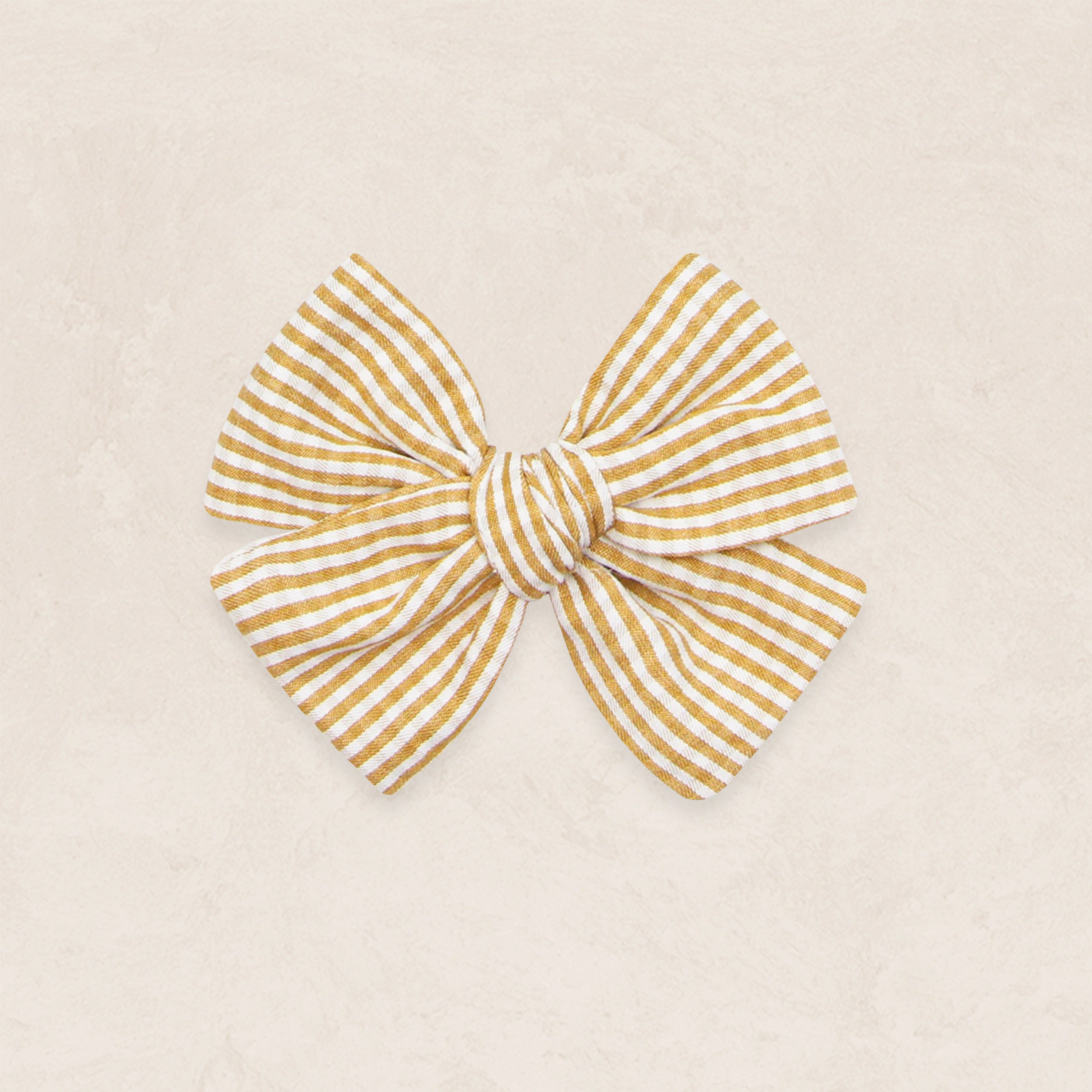 Adventure Bow - Butterscotch Gingham Clip