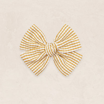 Adventure Bow - Butterscotch Gingham Clip