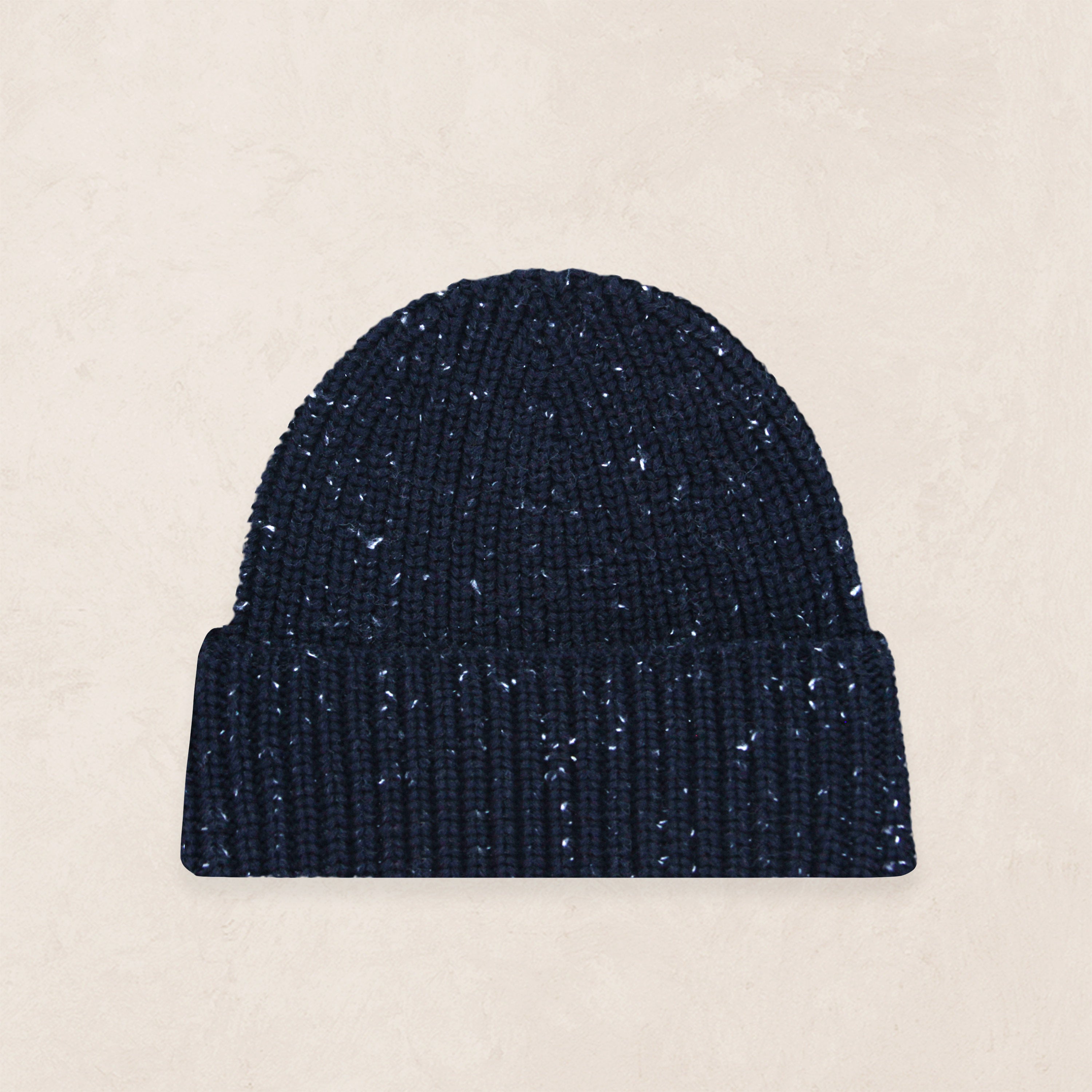 Knit Beanie - Navy Speckle