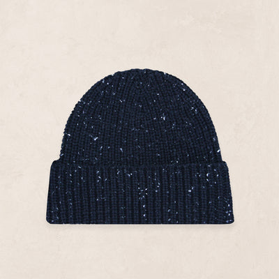 Knit Beanie - Navy Speckle