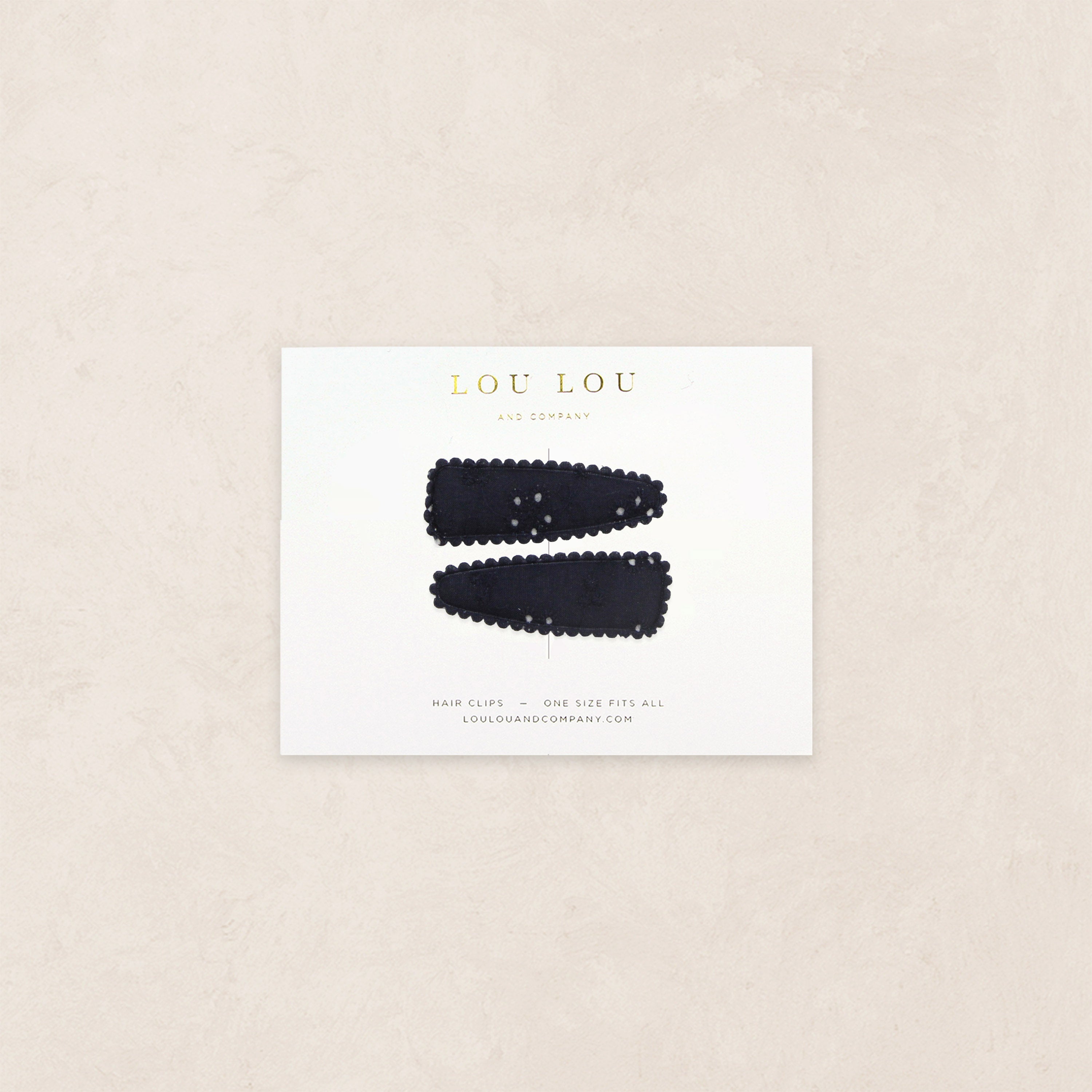 Scallop Snap Pack - Navy Eyelet