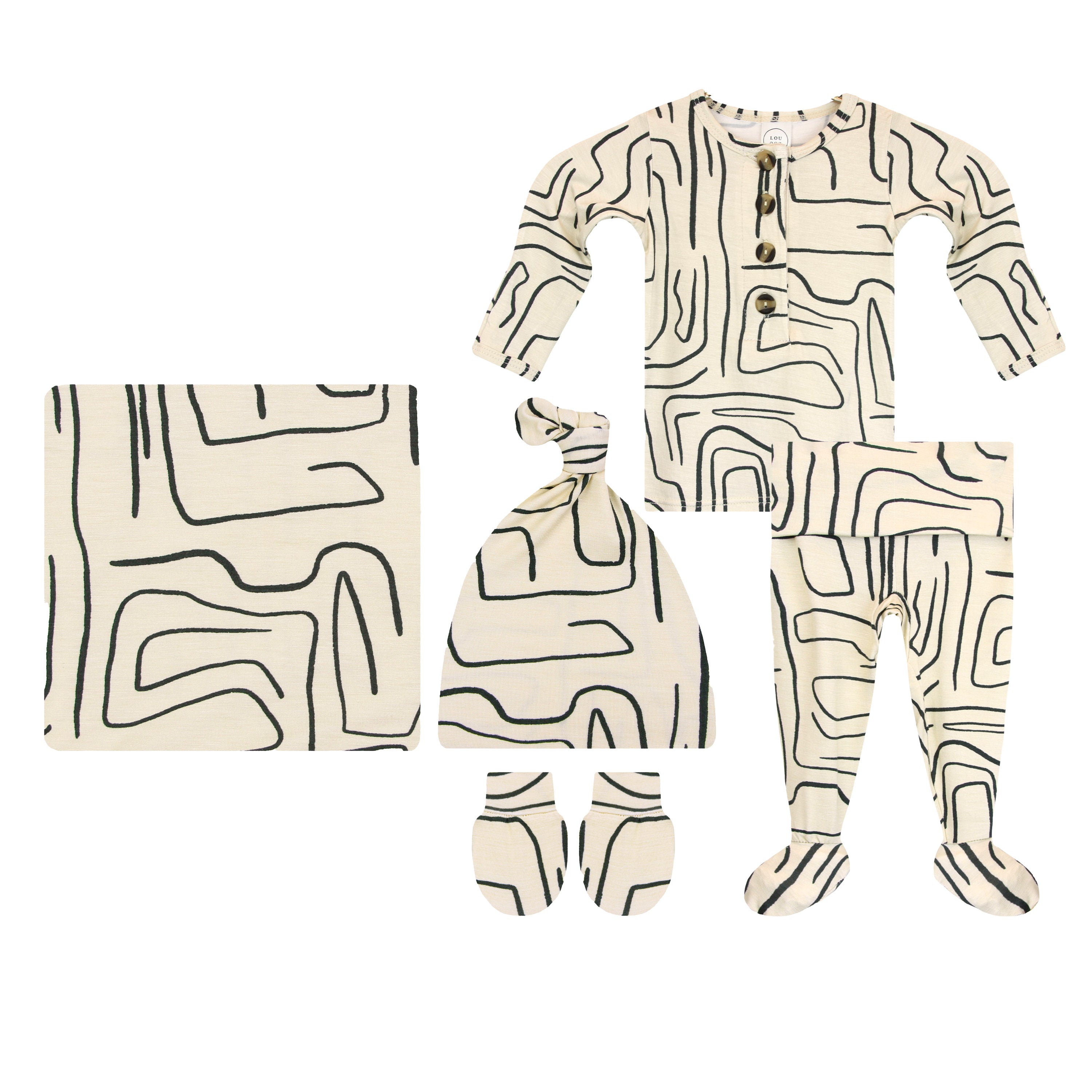 Atticus Newborn Hat Bundle (Top + Bottom)