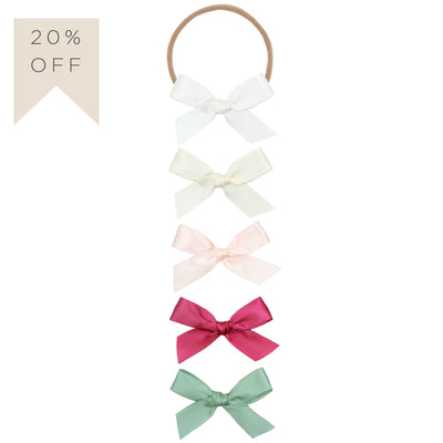 Satin Bow 5 Pack - Headband