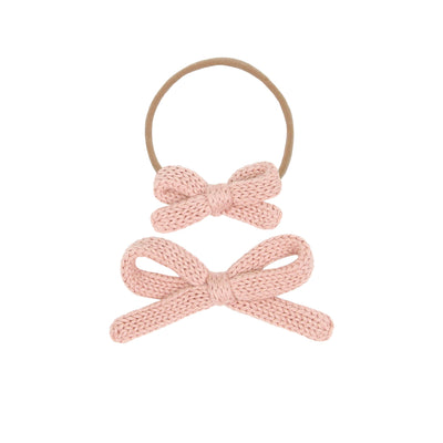 Sweater Bow - French Pink Knit Headband