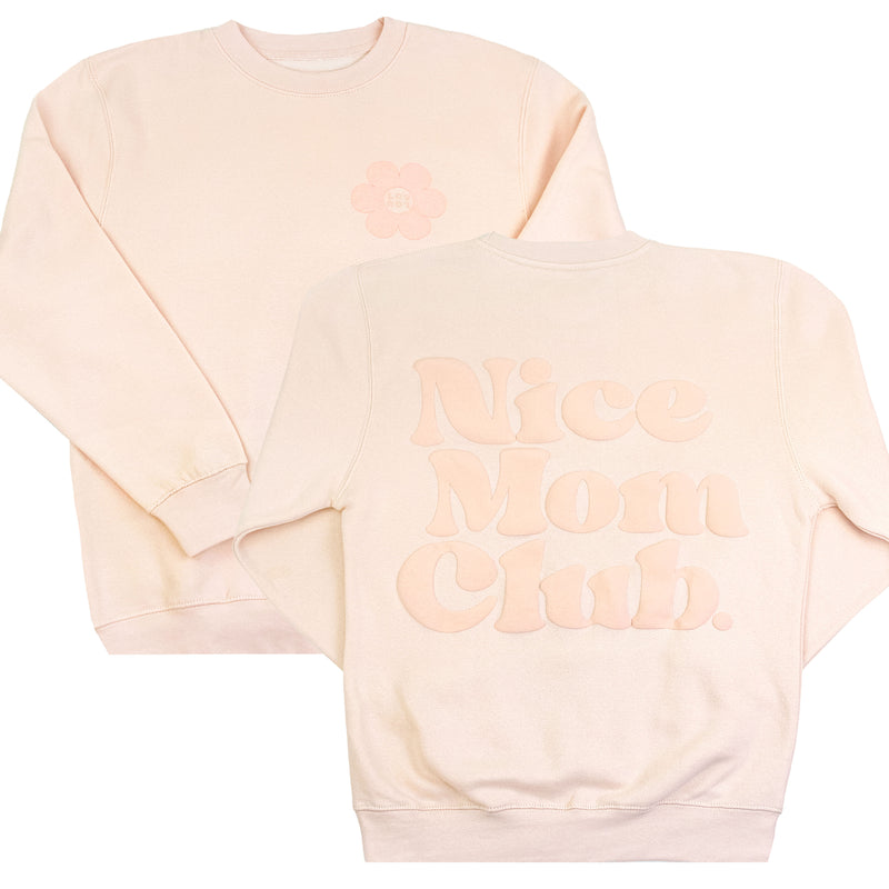 Nice Mom Crew | Pale Pink