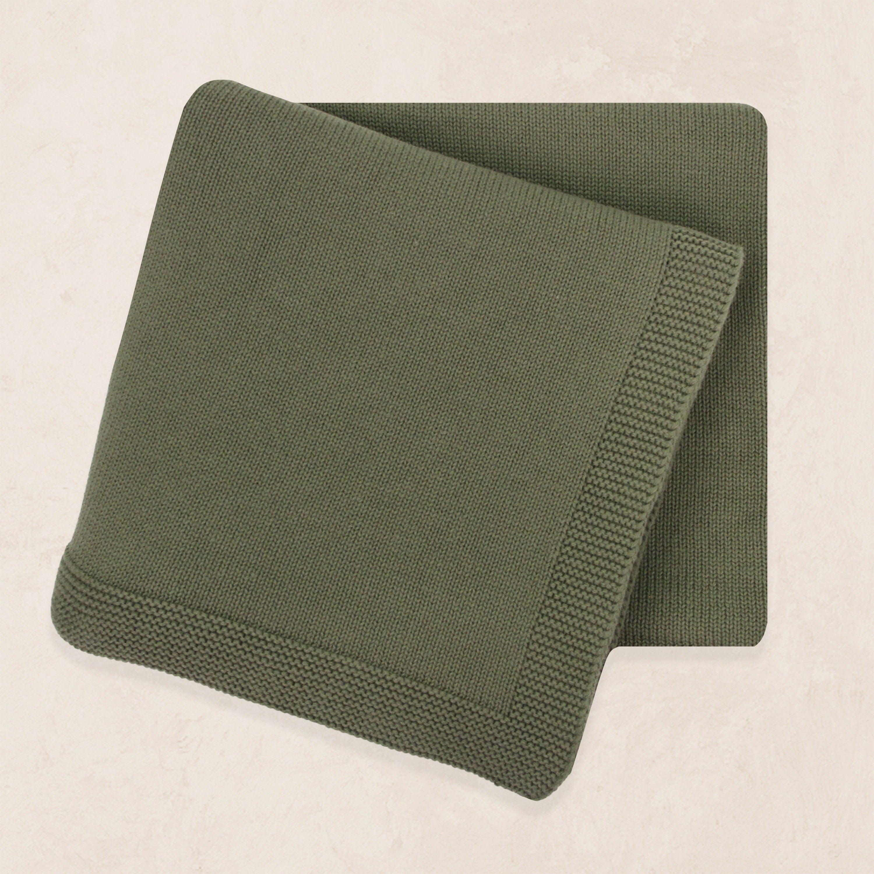 Knit Blanket - Olive