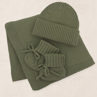 Knit Beanie Bundle - Olive