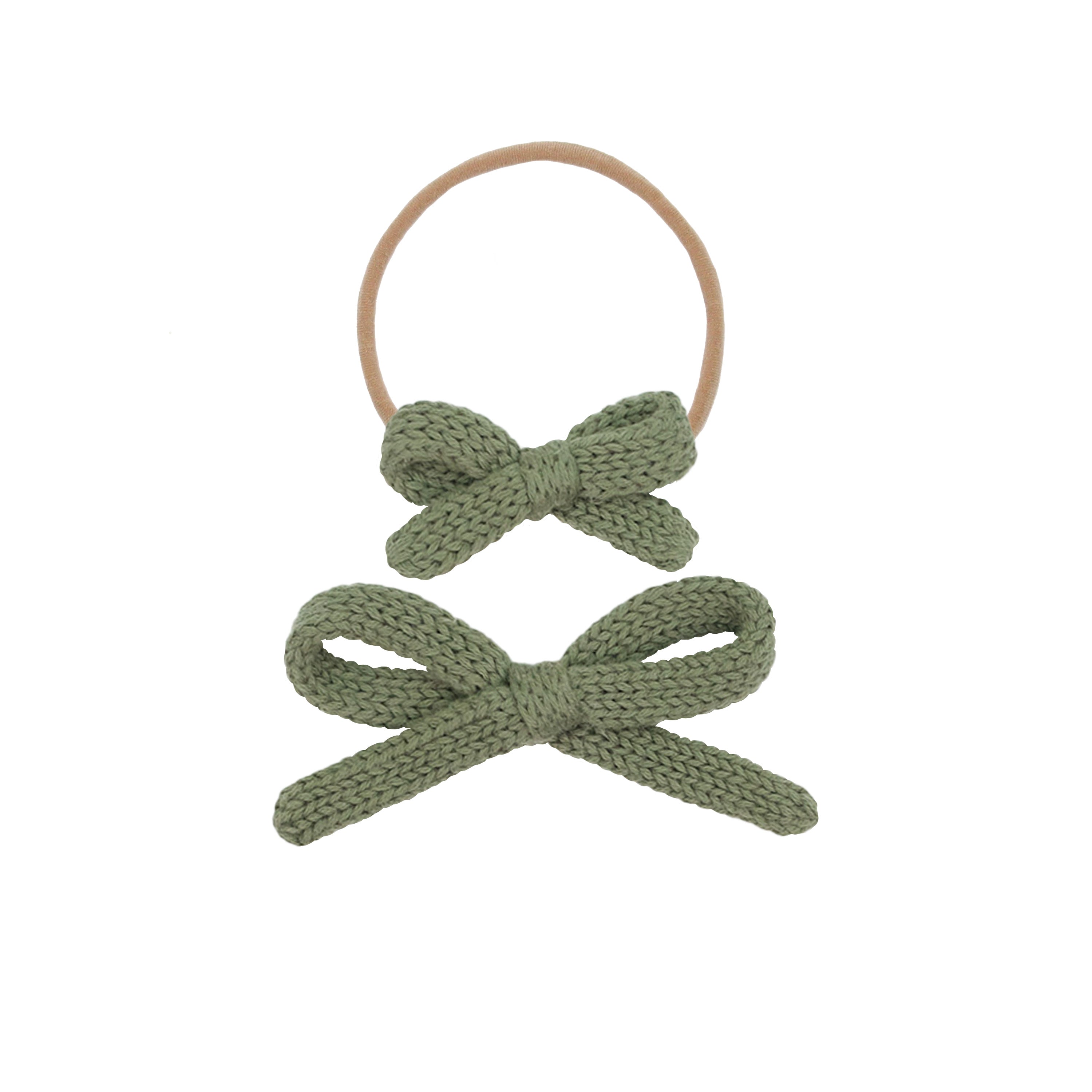 Sweater Bow - Olive Knit
