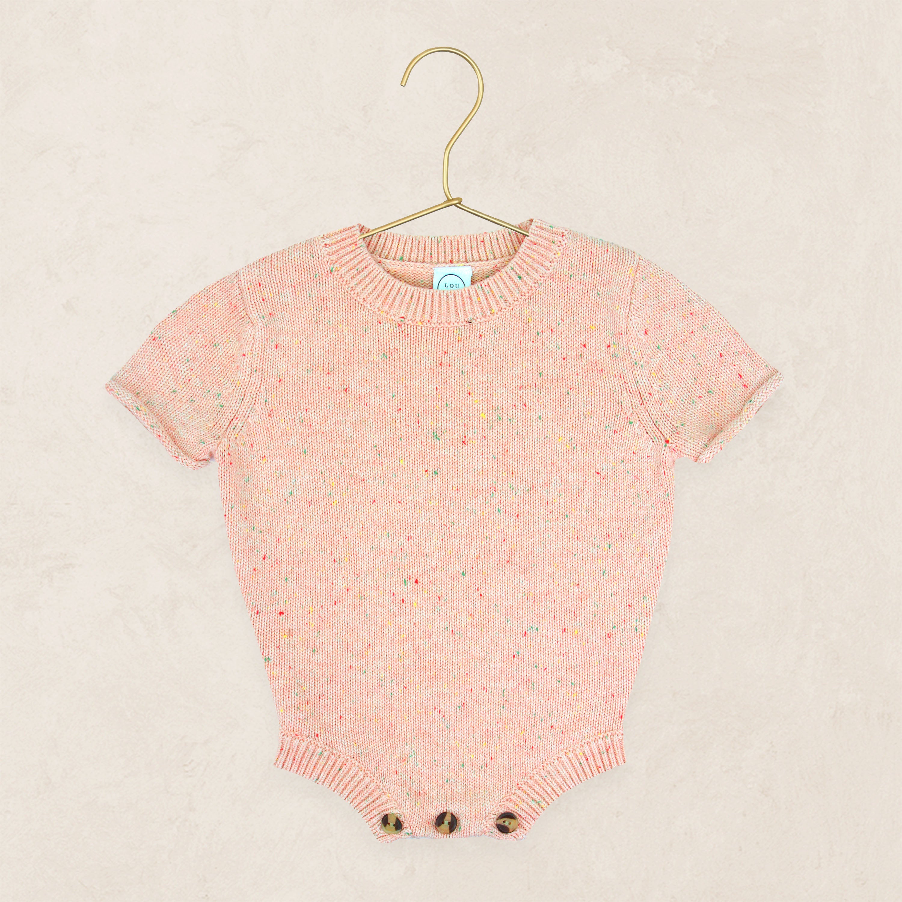 Knit Onesie - Petal Speckle