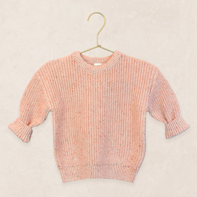 Knit Chunky Sweater - Petal Speckle