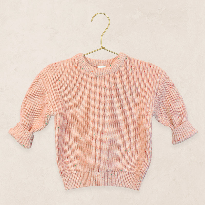 Knit Chunky Sweater - Petal Speckle
