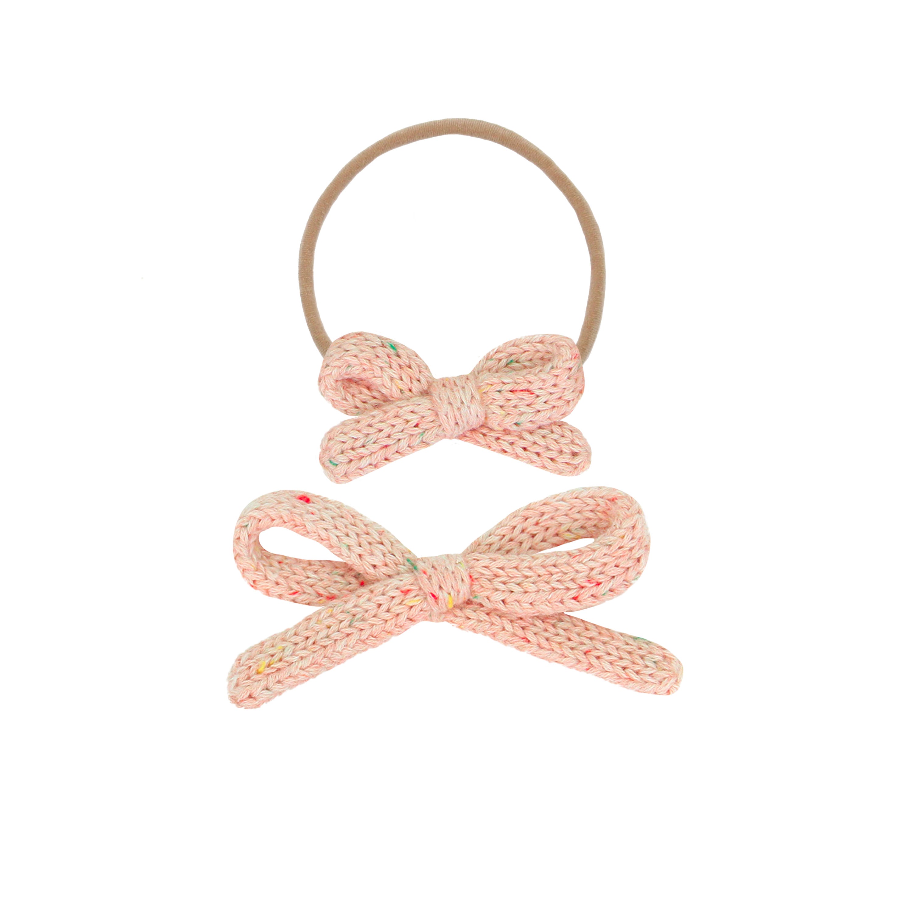 Sweater Bow - Petal Speckle Knit