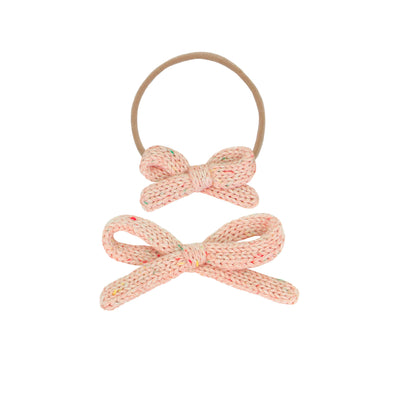 Sweater Bow - Petal Speckle Knit