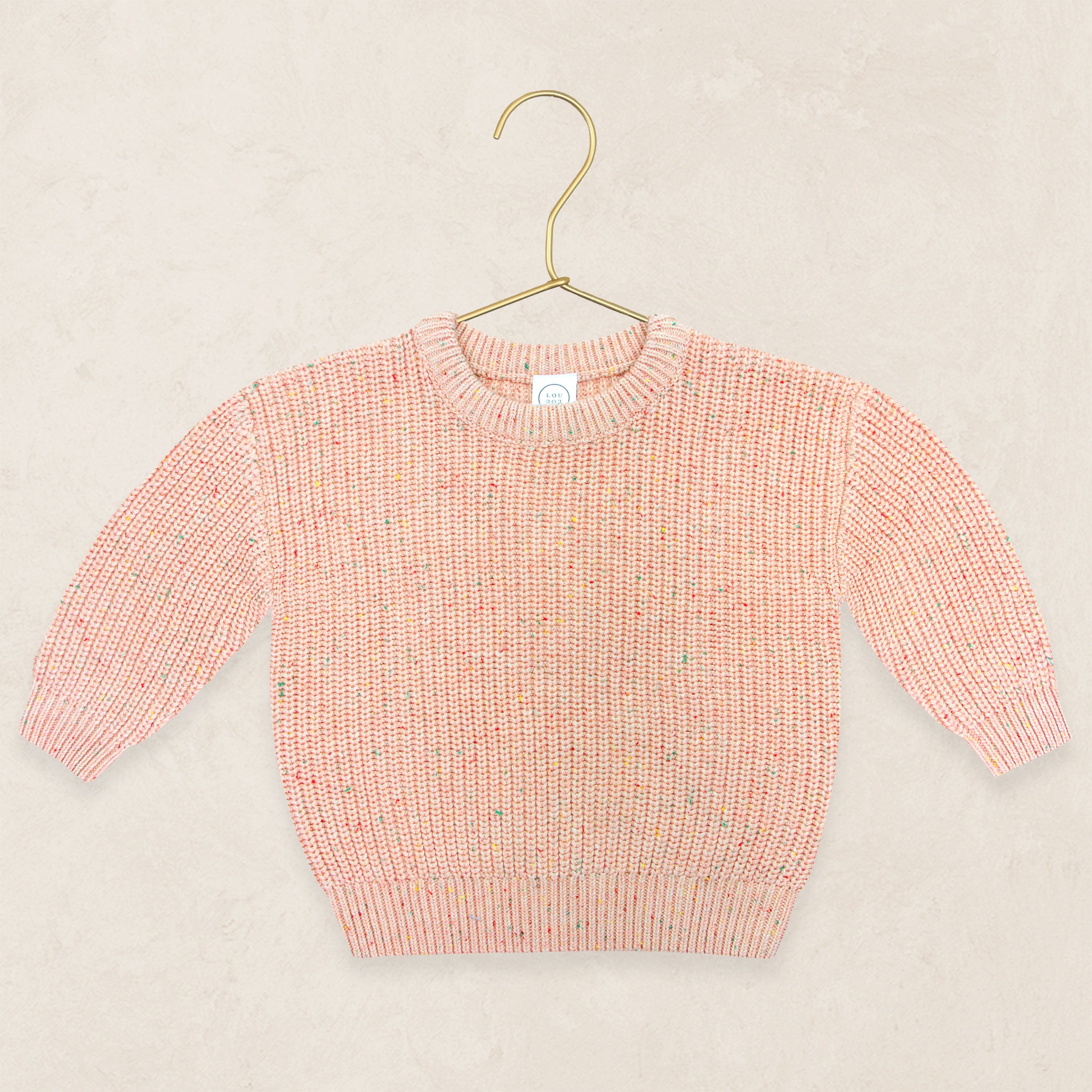 Knit Chunky Sweater - Petal Speckle
